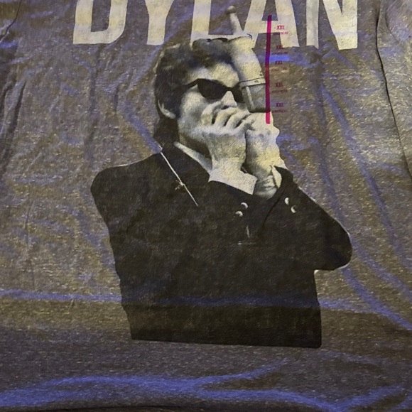 Bob Dylan 45 Revolution Men's Charcoal Graphic Tee - NWT - Picture 6 of 7